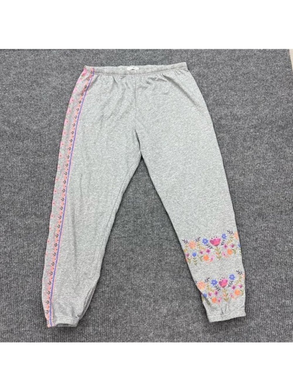 Natural Life Lyvie Trim Jogger Sweatpants Lounge Wear Floral Cozy Womens size XL